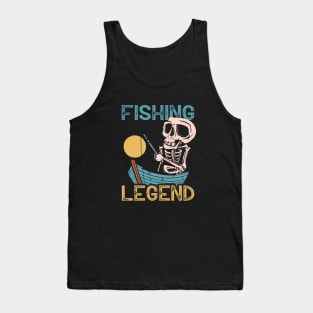 fishing legend a perfect birthday gift for an angler Tank Top